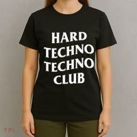Hard Techno Techno Club X Raver Rave Party Outfit Backprint T-Shirt thumb 4