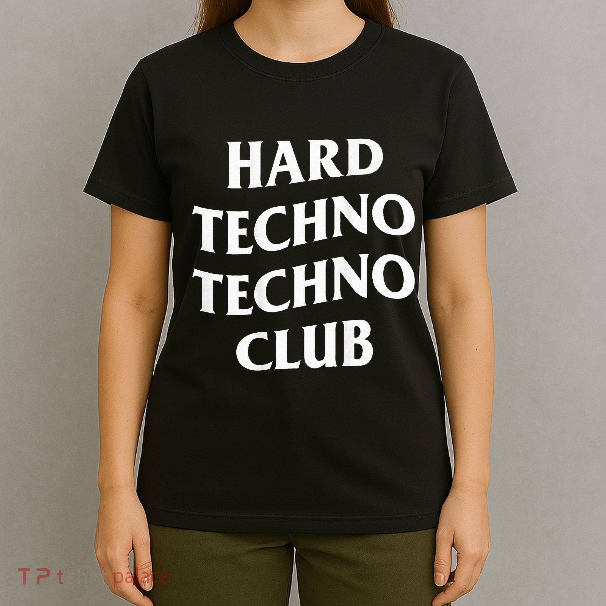 Hard Techno Techno Club X Raver Rave Party Outfit Backprint T-Shirt