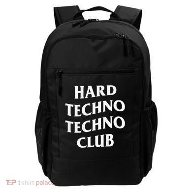 Hard Techno Techno Club X Raver Rave Party Outfit Backprint Backpack