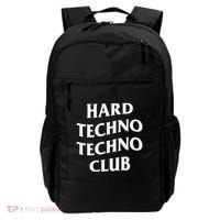 Hard Techno Techno Club X Raver Rave Party Outfit Backprint Backpack thumb 0