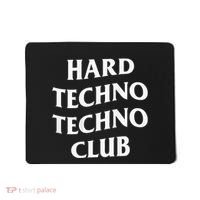 Hard Techno Techno Club X Raver Rave Party Outfit Backprint Mousepad thumb 0