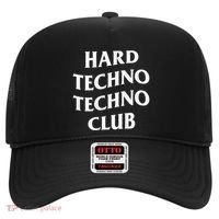 Hard Techno Techno Club X Raver Rave Party Outfit Backprint Hat thumb 0