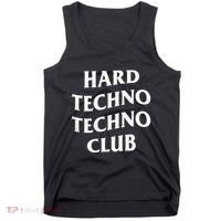 Hard Techno Techno Club X Raver Rave Party Outfit Backprint Tank Top thumb 0
