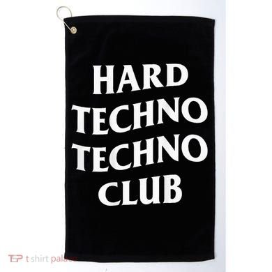 Hard Techno Techno Club X Raver Rave Party Outfit Backprint Golf Towel