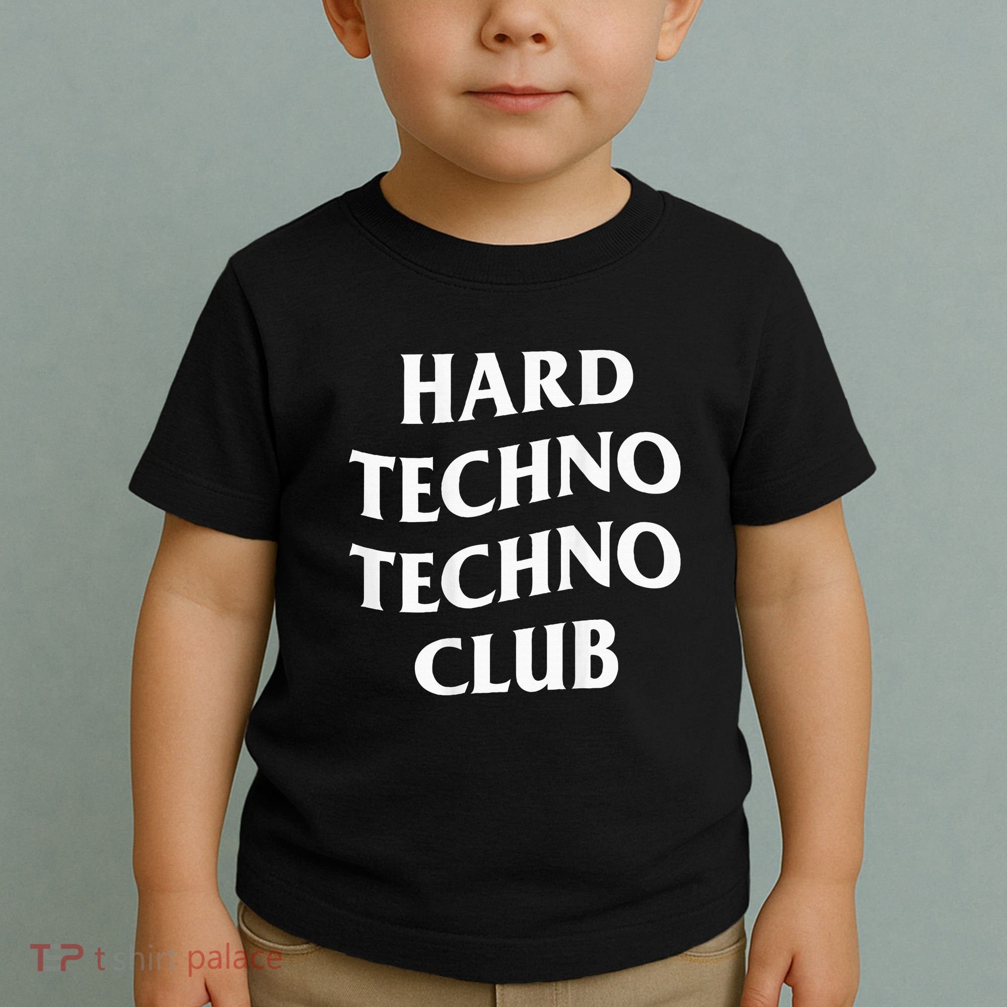 Hard Techno Techno Club X Raver Rave Party Outfit Backprint Toddler T-Shirt