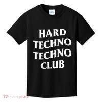 Hard Techno Techno Club X Raver Rave Party Outfit Backprint Kids T-Shirt thumb 0