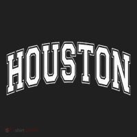 Houston Texas Tx Varsity Style White Font Beanie thumb 2