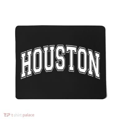 Houston Texas Tx Varsity Style White Font Mousepad
