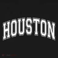 Houston Texas Tx Varsity Style White Font Ornament thumb 1