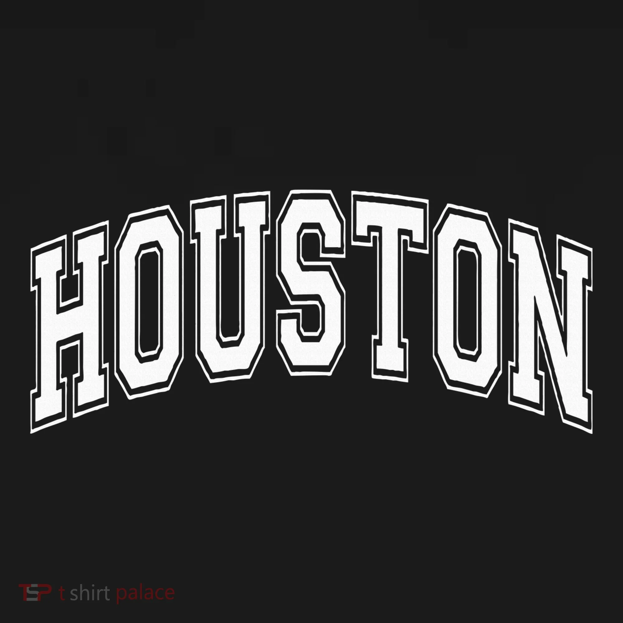 Houston Texas Tx Varsity Style White Font Ornament