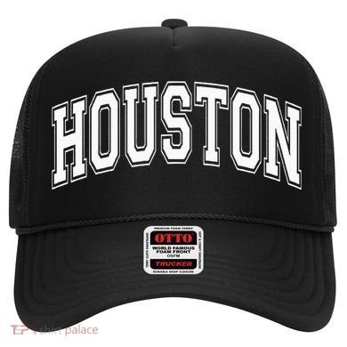 Houston Texas Tx Varsity Style White Font Hat