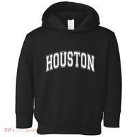 Houston Texas Tx Varsity Style White Font Toddler Hoodie thumb 0
