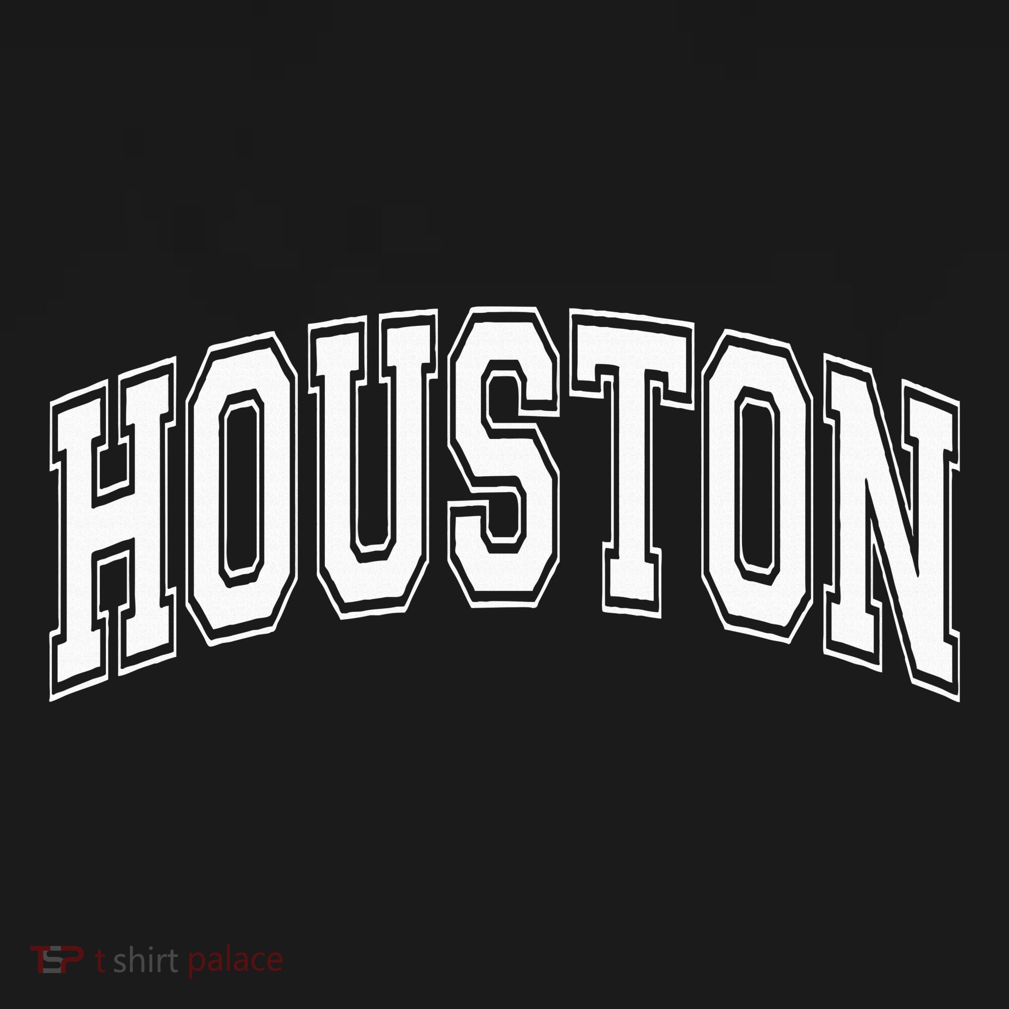Houston Texas Tx Varsity Style White Font Tank Top