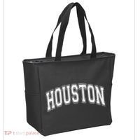 Houston Texas Tx Varsity Style White Font Tote Bag thumb 2