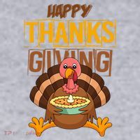 Happy Thanksgiving Turkey Pie Holiday Women's Sweatshirt thumb 2