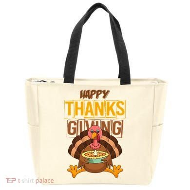 Happy Thanksgiving Turkey Pie Holiday Tote Bag