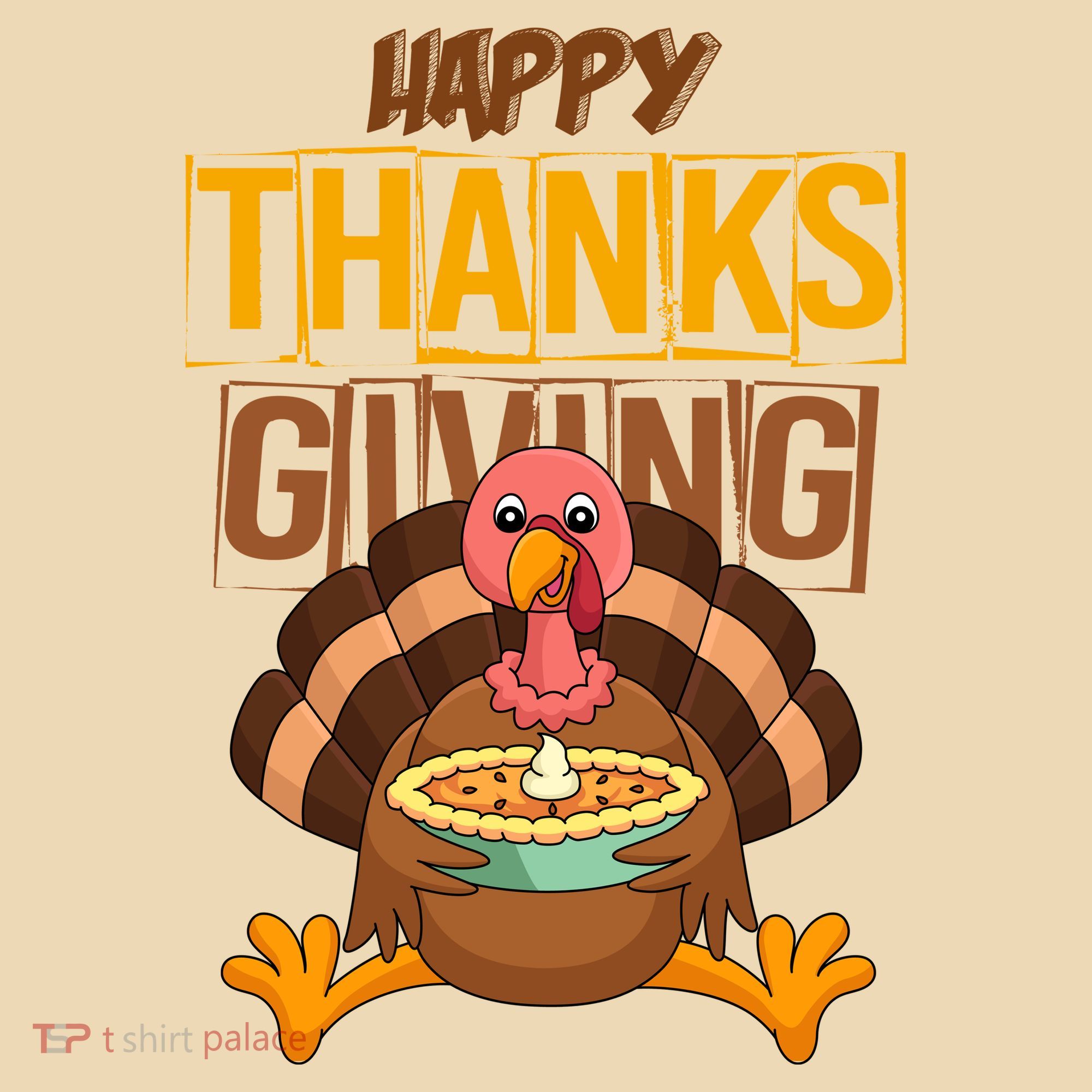 Happy Thanksgiving Turkey Pie Holiday Tote Bag