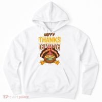 Happy Thanksgiving Turkey Pie Holiday Hoodie thumb 0