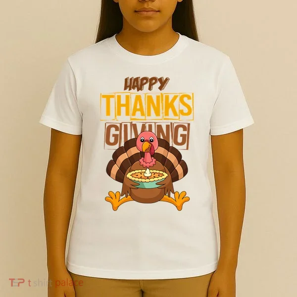 Happy Thanksgiving Turkey Pie Holiday T-Shirt