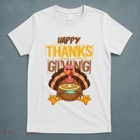 Happy Thanksgiving Turkey Pie Holiday T-Shirt thumb 5