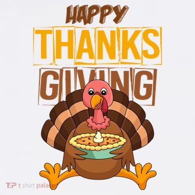 Happy Thanksgiving Turkey Pie Holiday T-Shirt