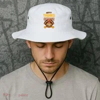 Happy Thanksgiving Turkey Pie Holiday Bucket Hat thumb 2
