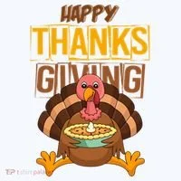 Happy Thanksgiving Turkey Pie Holiday Bucket Hat thumb 4