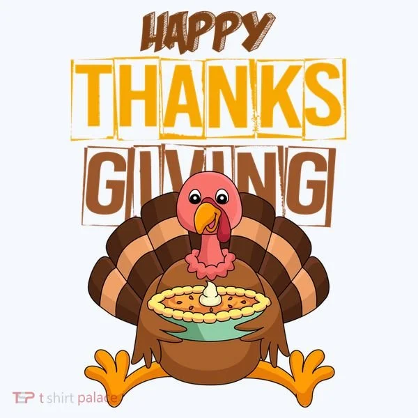 Happy Thanksgiving Turkey Pie Holiday Bucket Hat