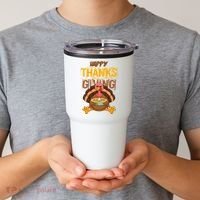 Happy Thanksgiving Turkey Pie Holiday Tumbler thumb 2
