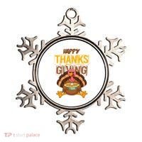 Happy Thanksgiving Turkey Pie Holiday Ornament thumb 0