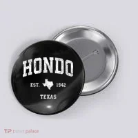 Hondo Texas Tx Vintage Athletic Button thumb 0