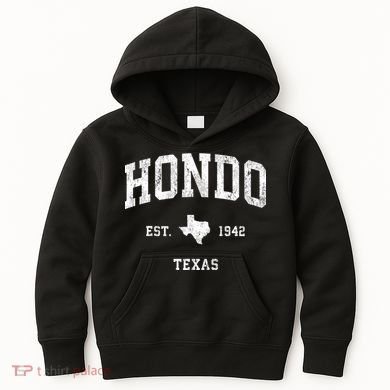 Hondo Texas Tx Vintage Athletic Kids Hoodie