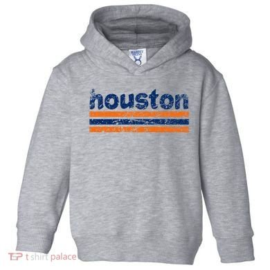 Houston Texas Three Stripe Vintage Weathered Toddler Hoodie