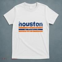 Houston Texas Three Stripe Vintage Weathered T-Shirt thumb 5