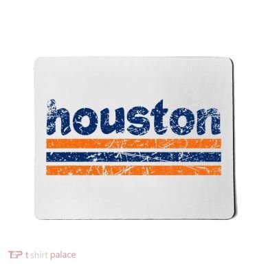 Houston Texas Three Stripe Vintage Weathered Mousepad