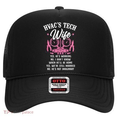 HVAC Technician Tech Wife Vintage Hvac Techs Wife Yes Hes Hat