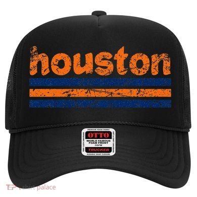 Houston Texas Three Stripe Vintage Weathered Hat
