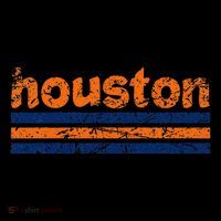 Houston Texas Three Stripe Vintage Weathered T-Shirt thumb 7