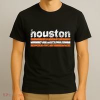 Houston Texas Three Stripe Vintage Weathered T-Shirt thumb 3