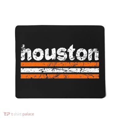 Houston Texas Three Stripe Vintage Weathered Mousepad