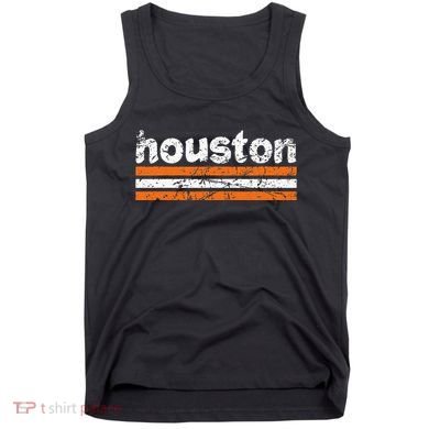 Houston Texas Three Stripe Vintage Weathered Tank Top