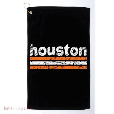 Houston Texas Three Stripe Vintage Weathered Golf Towel
