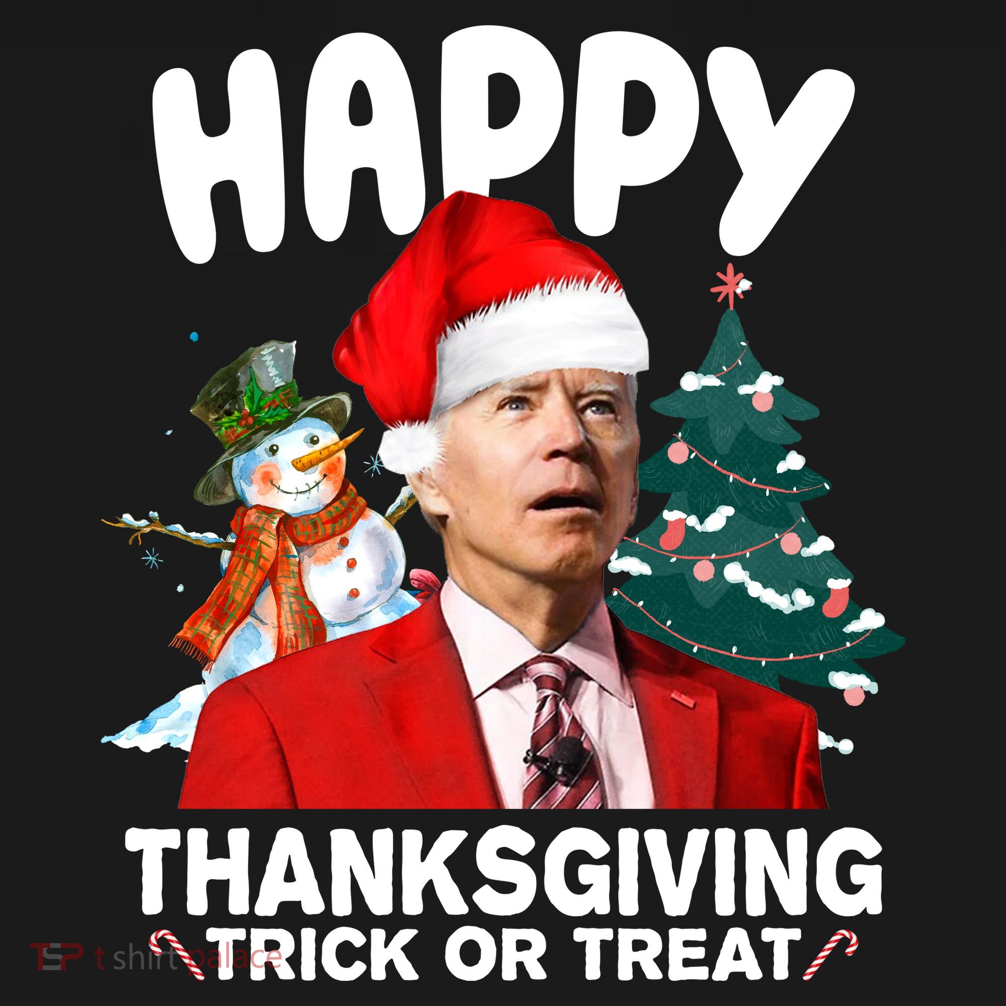 Happy Thanksgiving Trick Or Treat Funny Joe Biden Coaster