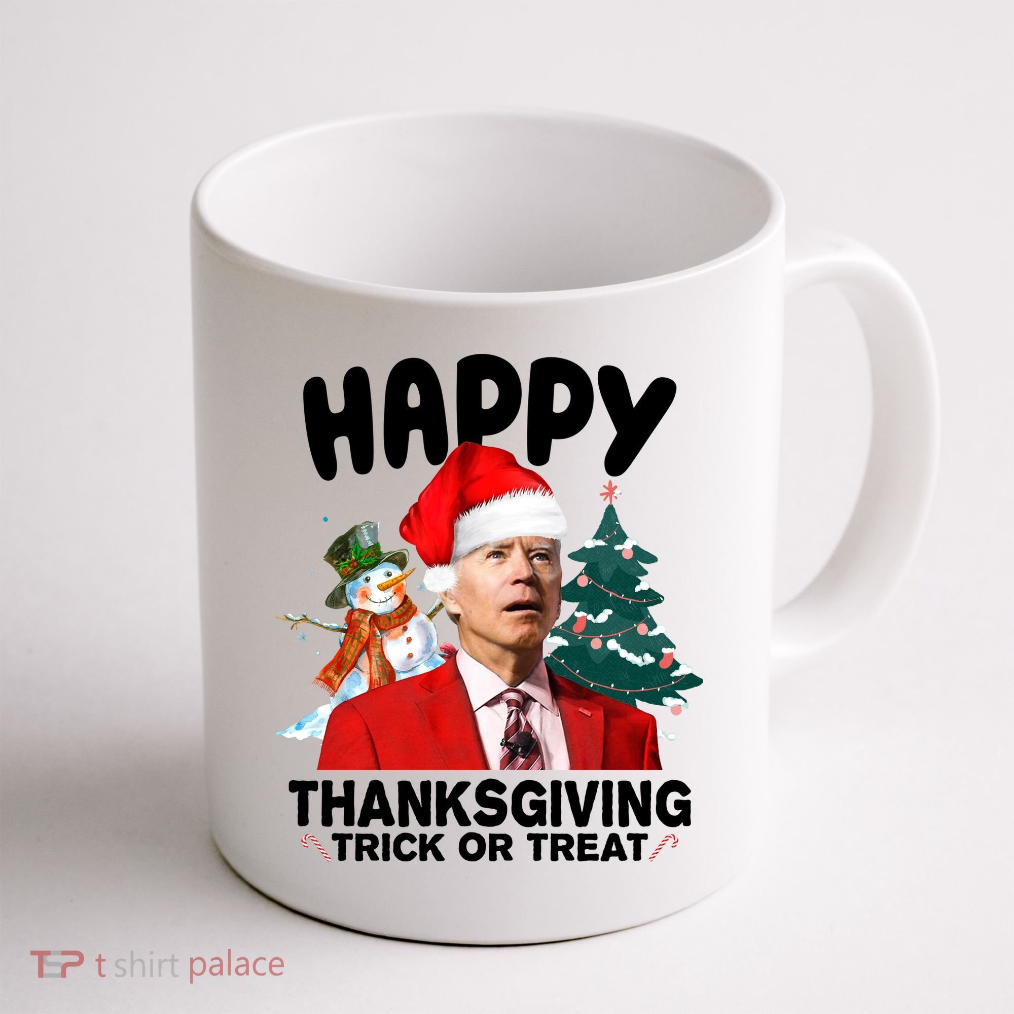 Happy Thanksgiving Trick Or Treat Funny Joe Biden Coffee Mug