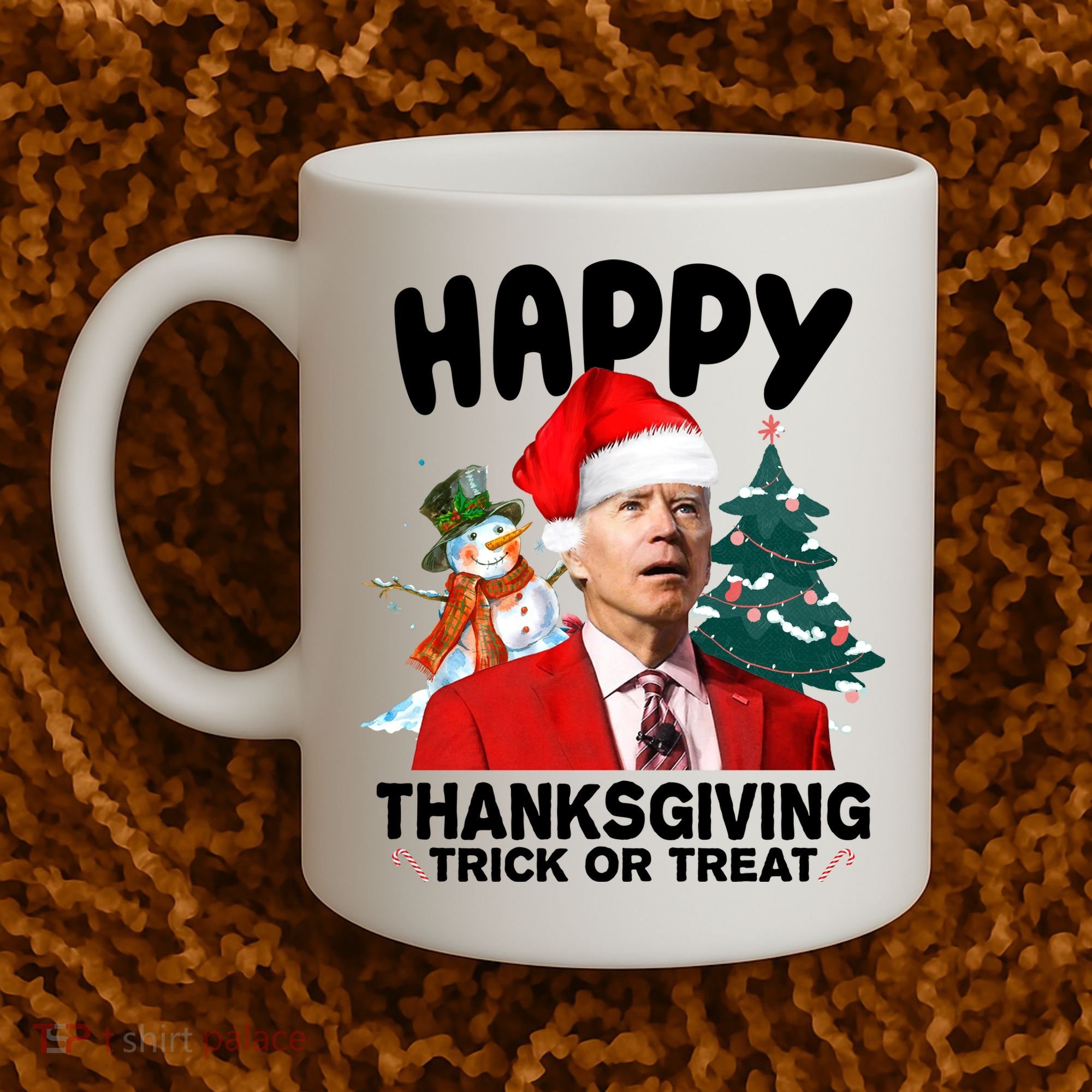 Happy Thanksgiving Trick Or Treat Funny Joe Biden Coffee Mug