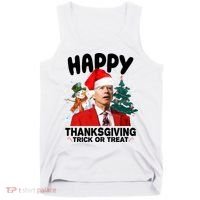 Happy Thanksgiving Trick Or Treat Funny Joe Biden Tank Top thumb 0