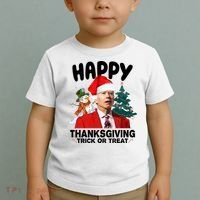 Happy Thanksgiving Trick Or Treat Funny Joe Biden Toddler T-Shirt thumb 2