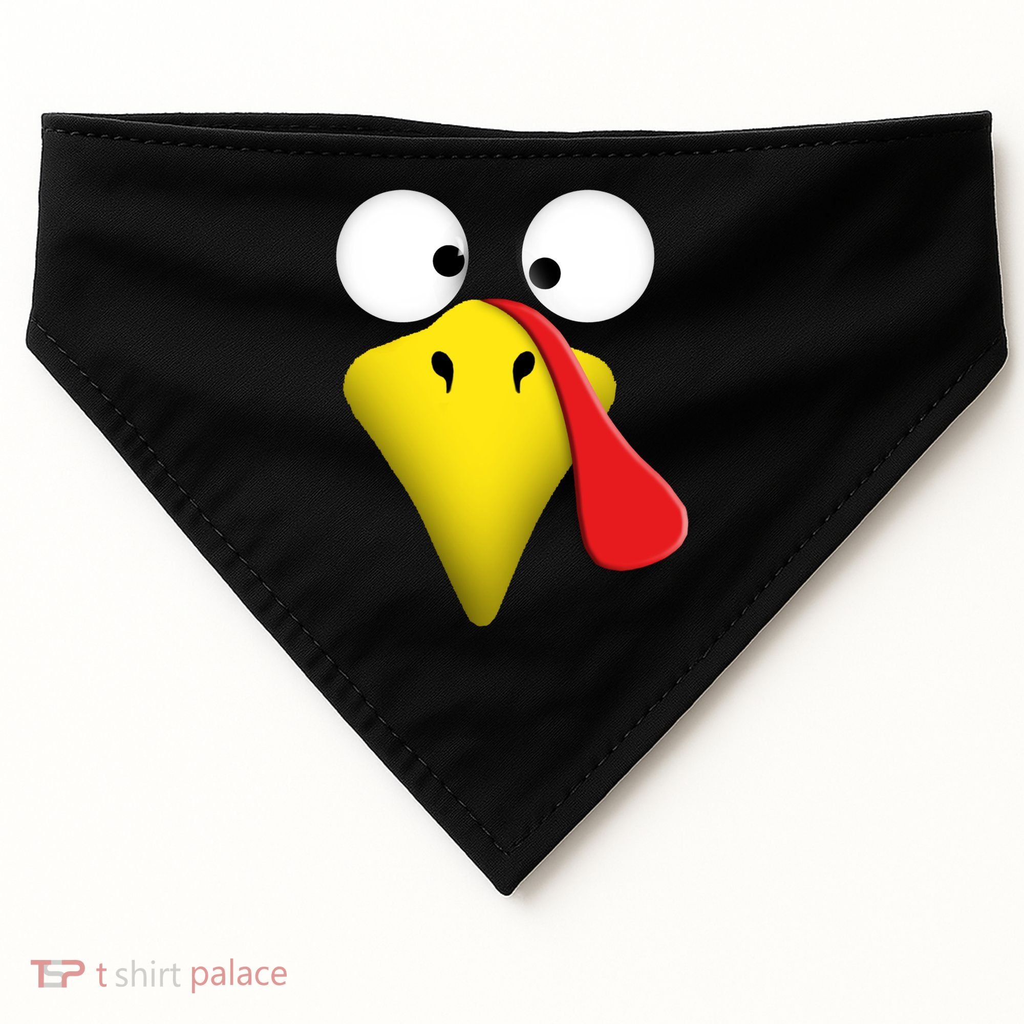Happy Thanksgiving Turkey Outfit Funny Gift USA-Made Doggie Bandana