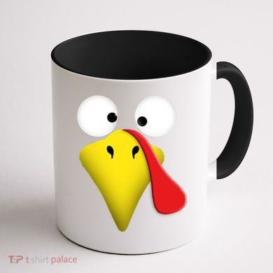 Happy Thanksgiving Turkey Outfit Funny Gift Coffee Mug back