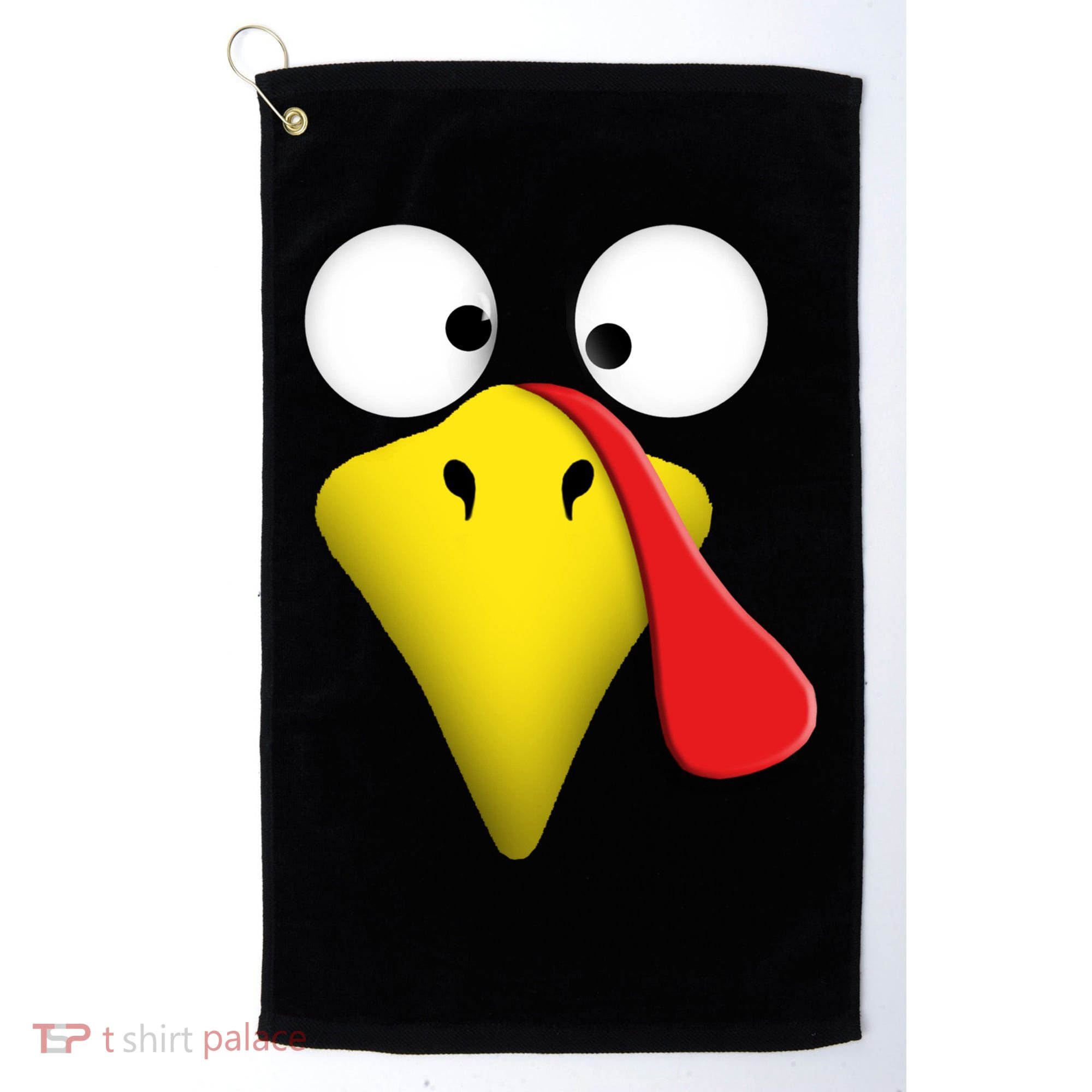 Happy Thanksgiving Turkey Outfit Funny Gift Golf Towel